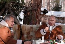 Путин пусна видео как си почива с Шойгу в Сибир