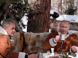 Путин пусна видео как си почива с Шойгу в Сибир